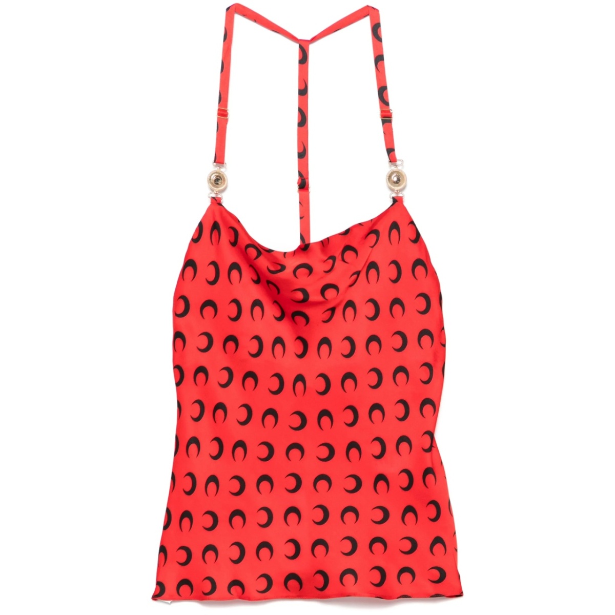 crescent moon-print top