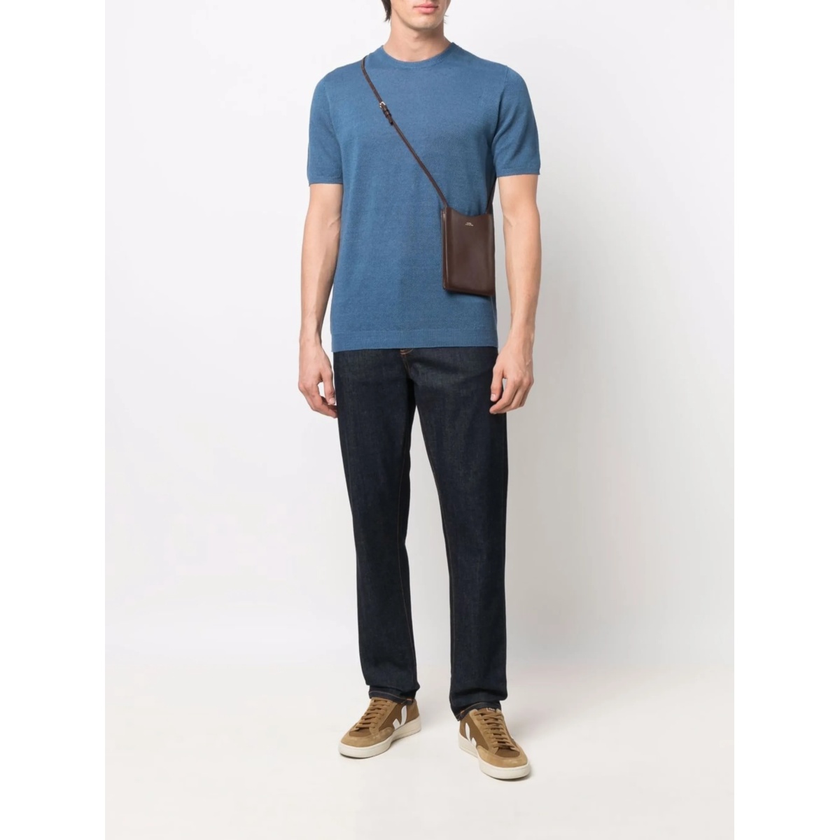 crew-neck fitted T-shirt - Img 2