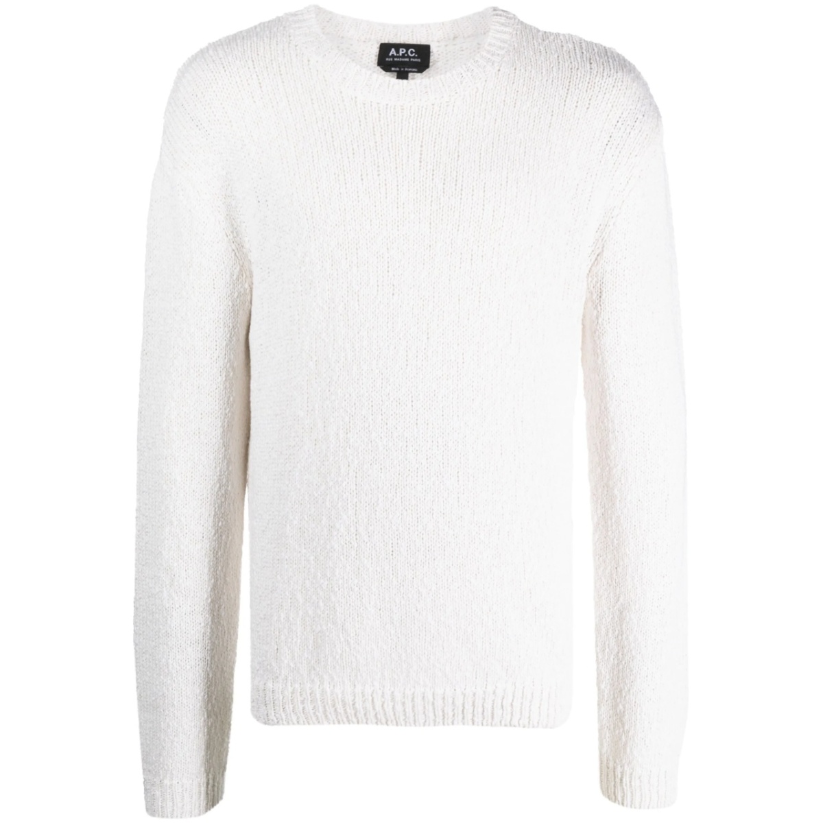 crew-neck knitted jumper