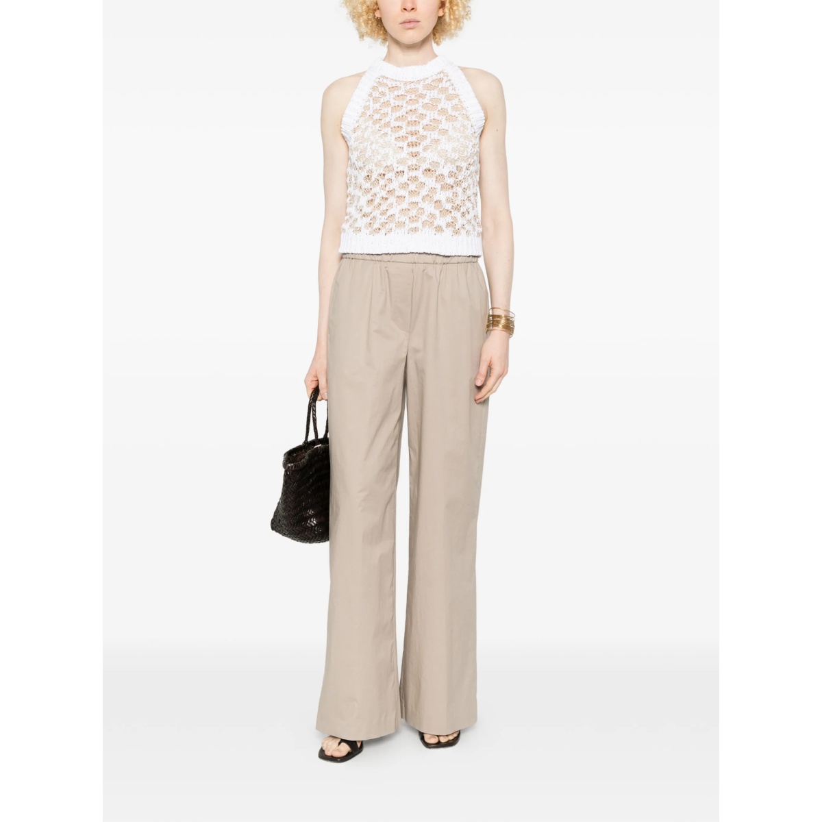 crocheted-construction halterneck top - Img 2