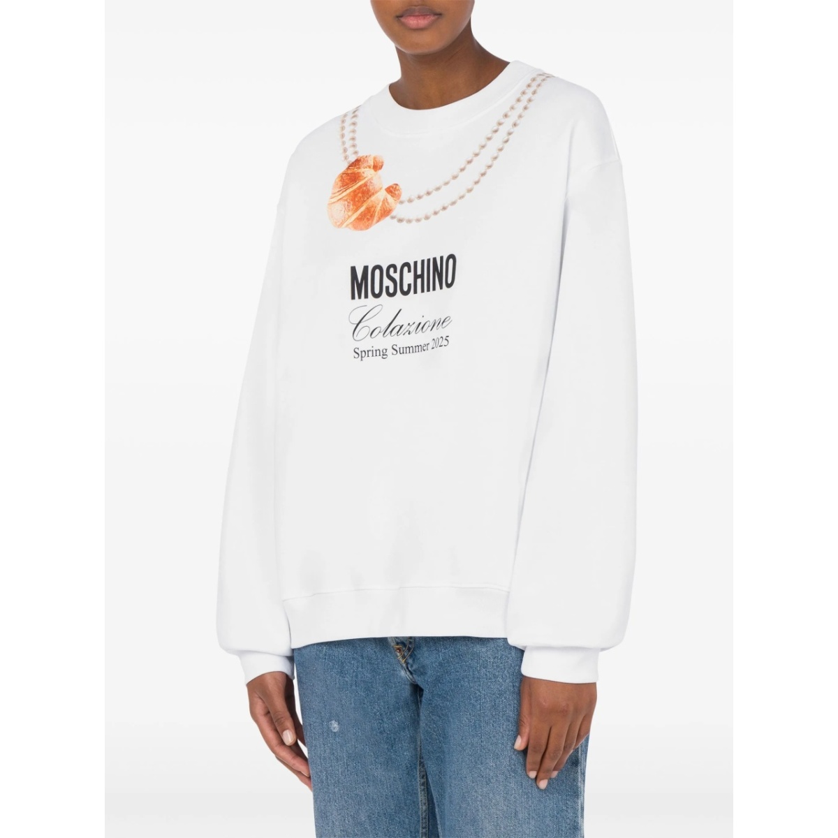 croissant-print sweatshirt - Img 2