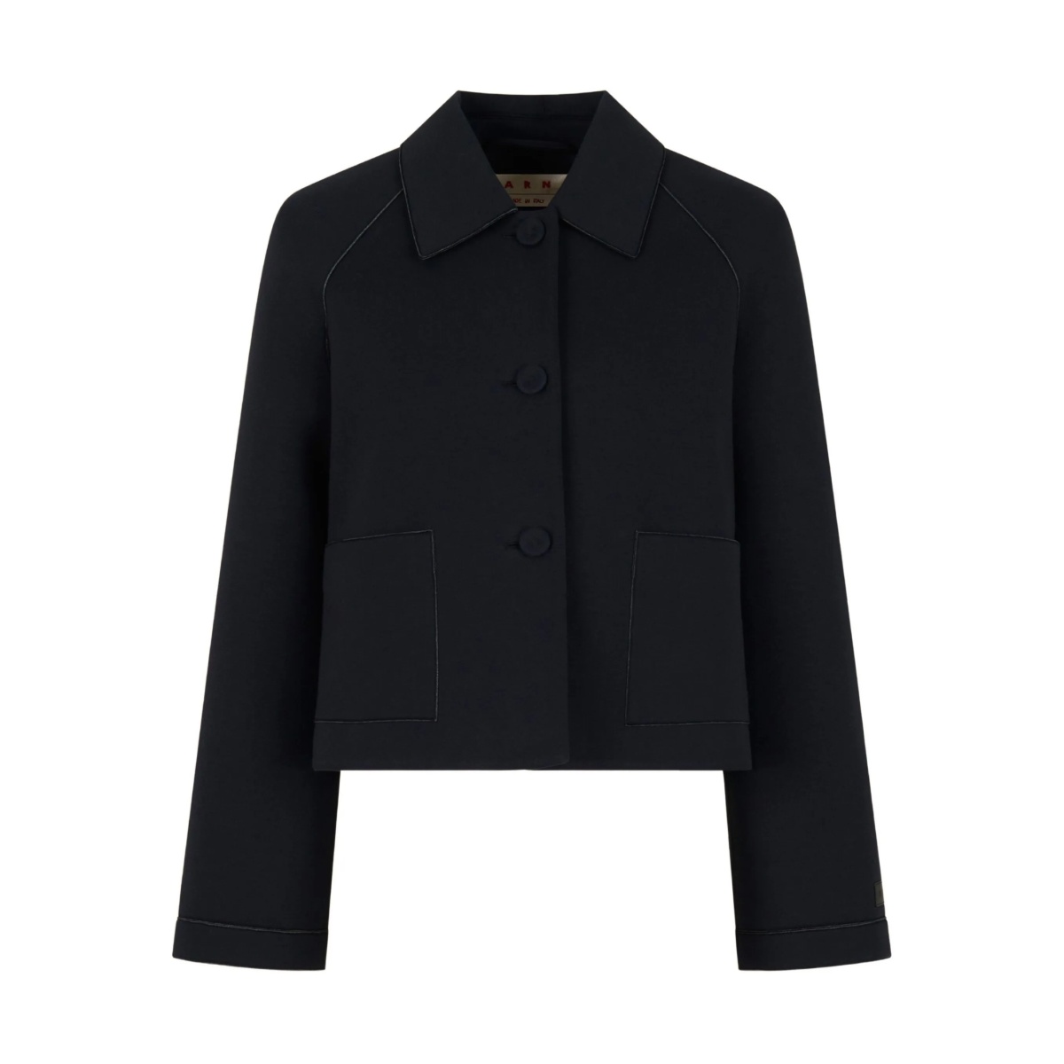 cropped button-up jacket