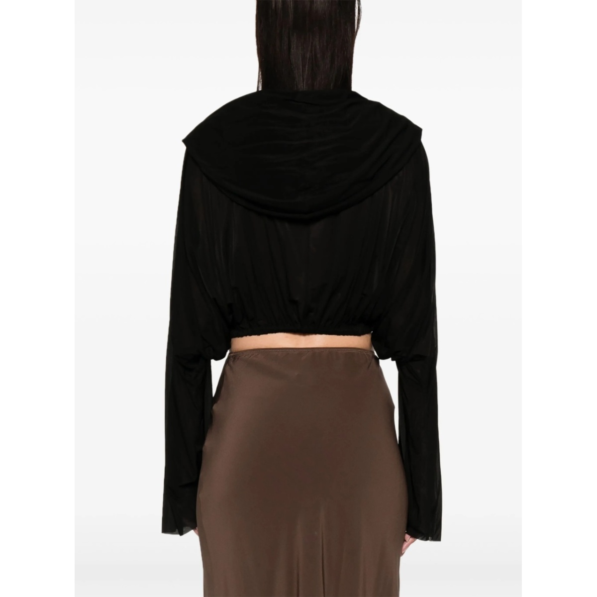 cropped hooded blouse - Img 4