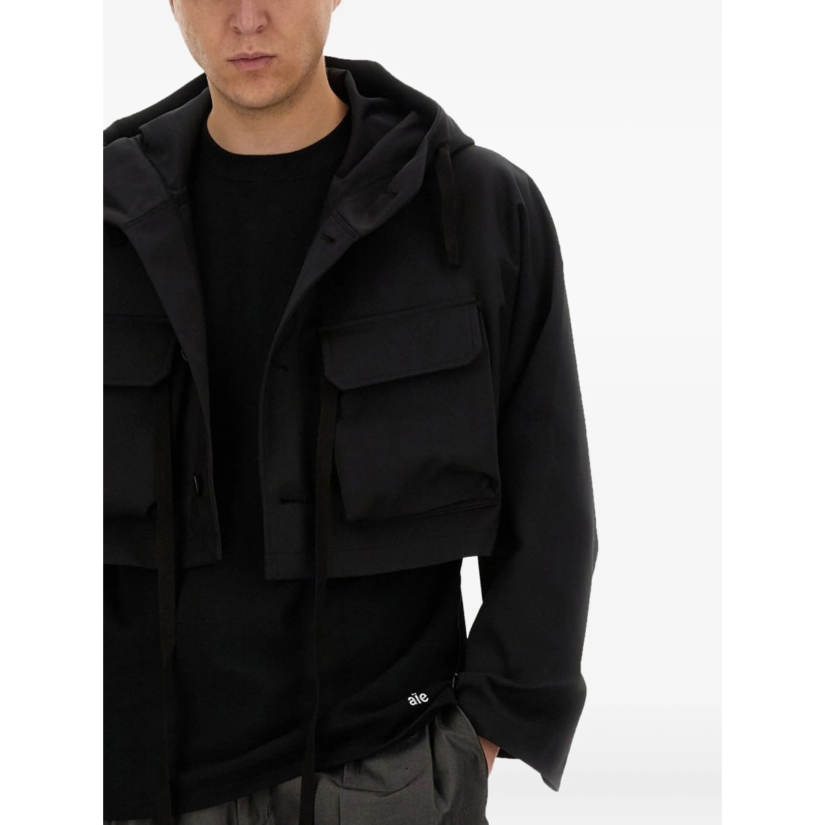 cropped hooded jacket - Img 4