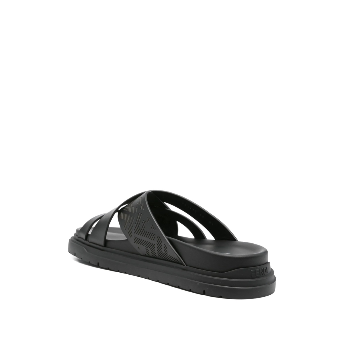 cross-strap leather slides - Img 3