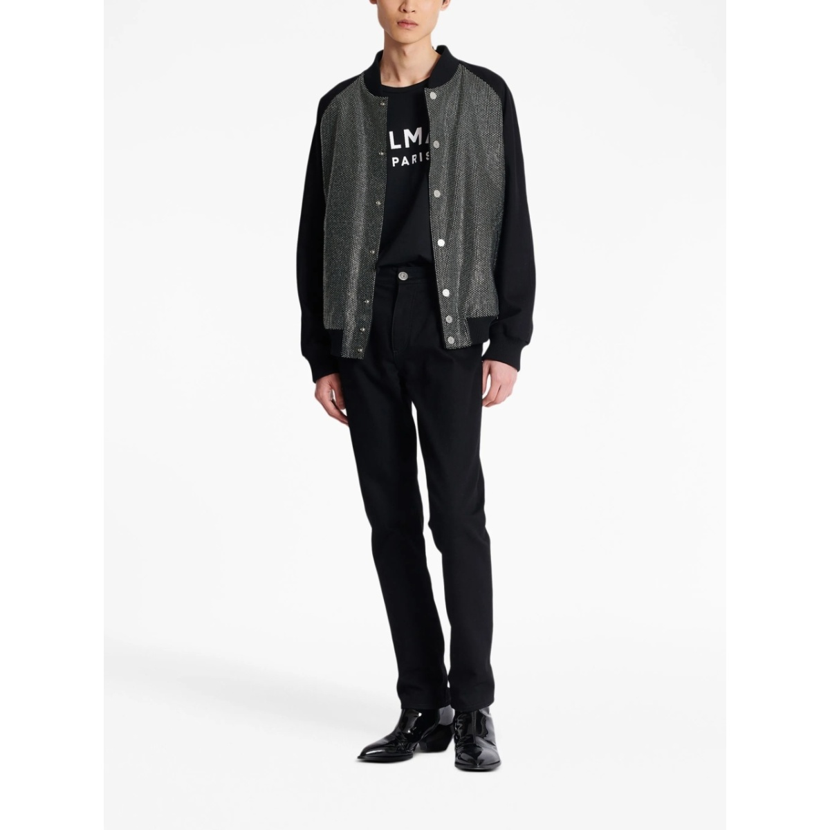 crystal-embellished straight-leg jeans - Img 2