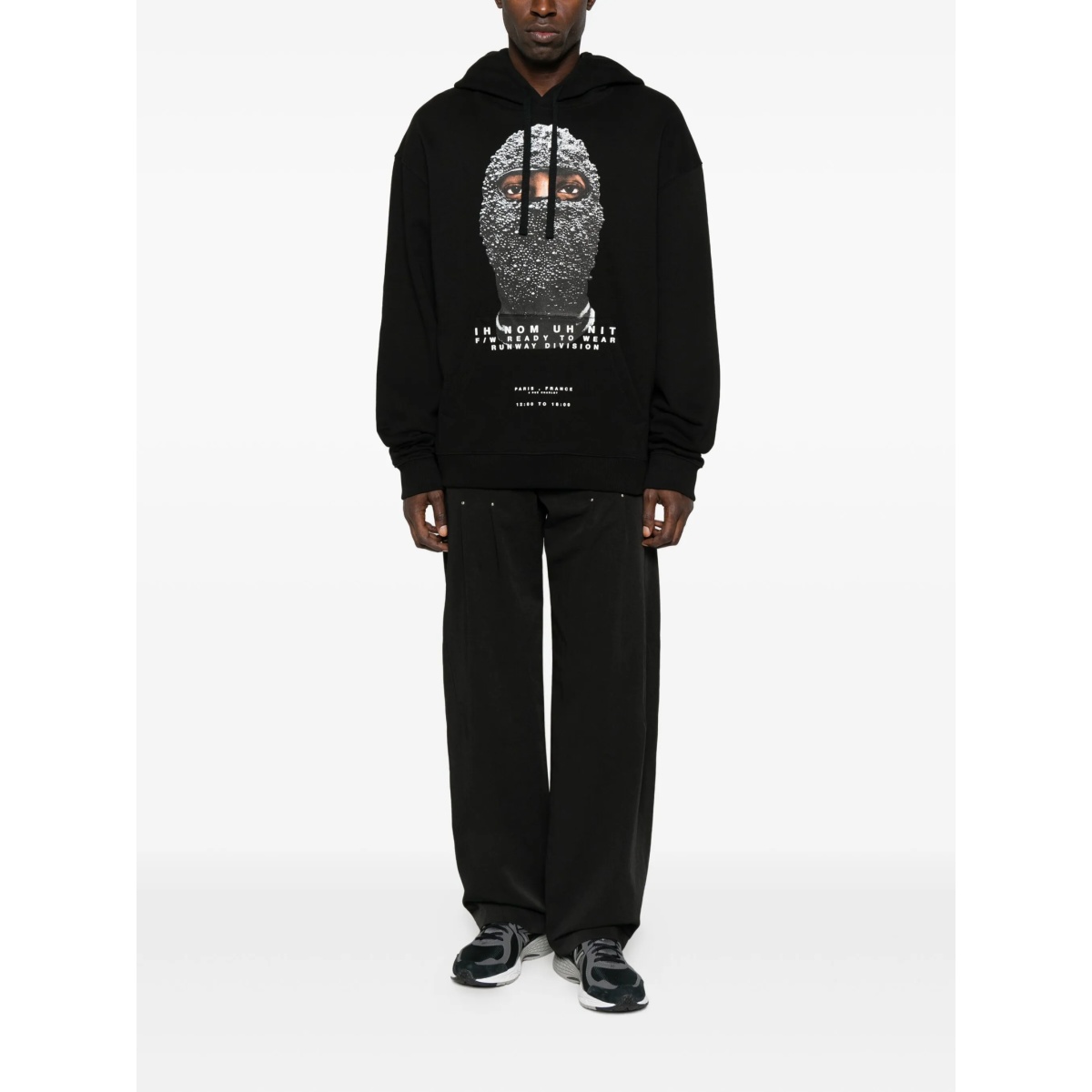 crystal-mask print hoodie - Img 2