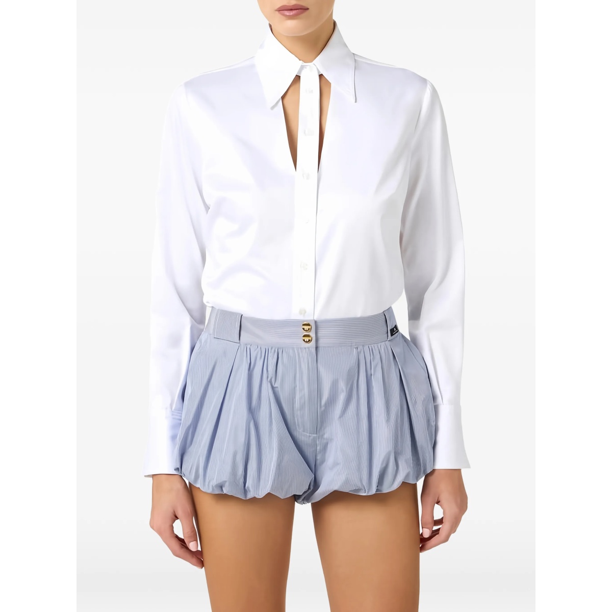 cut-out embroidered shirt - Img 4