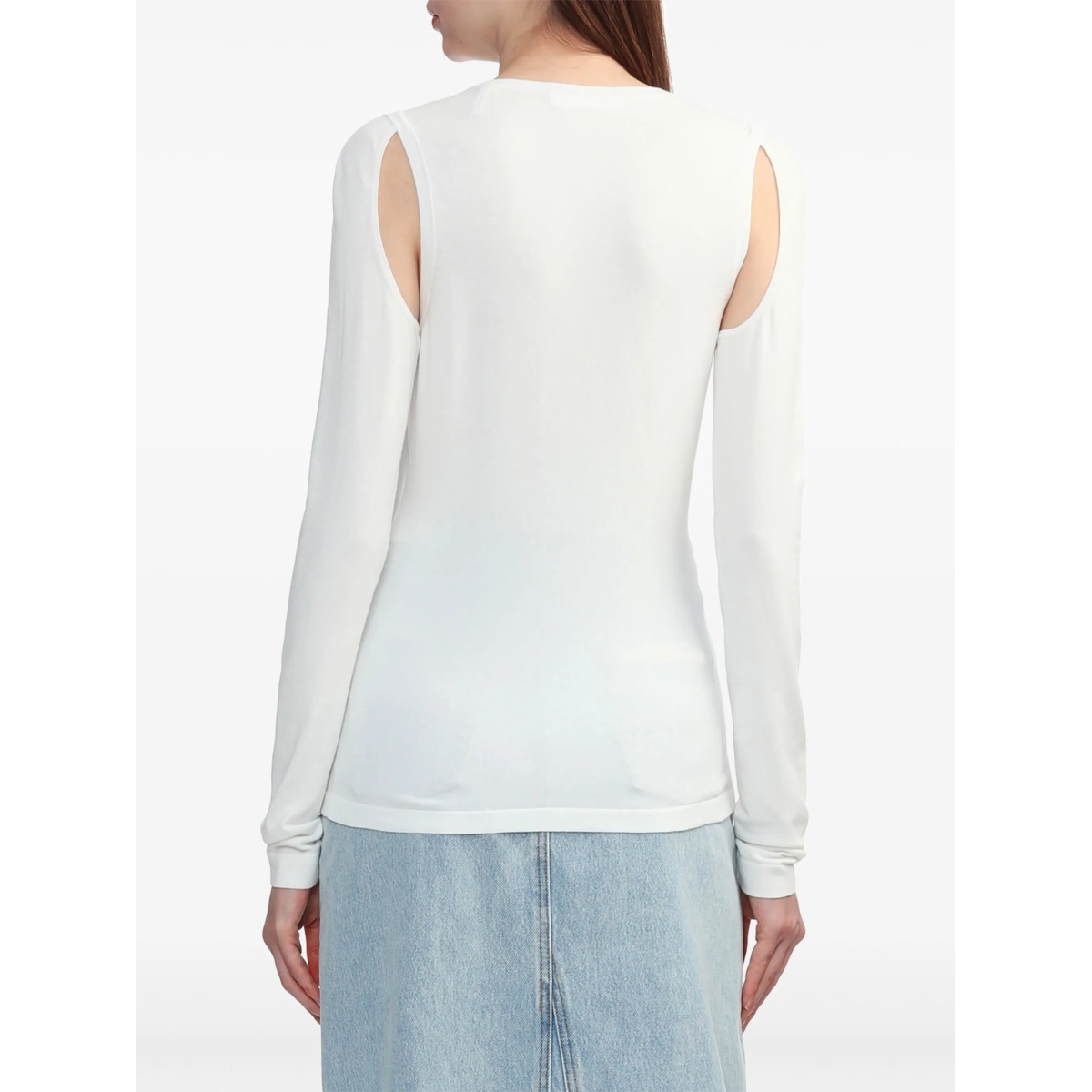 cut-out fine-knit jumper - Img 4