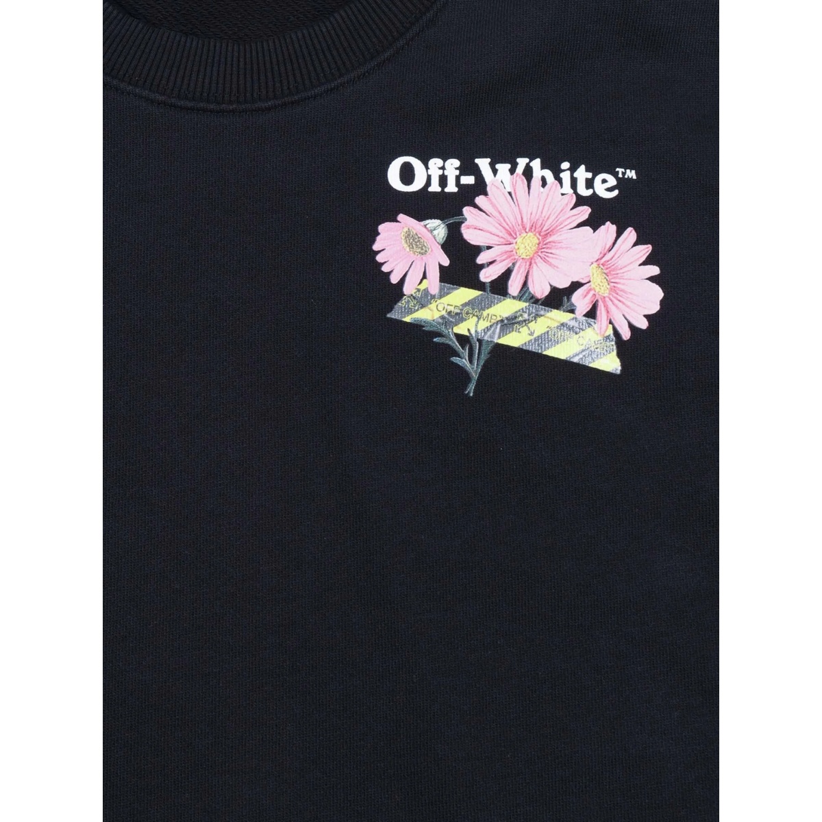 daisy-print crew-neck sweatshirt - Img 3