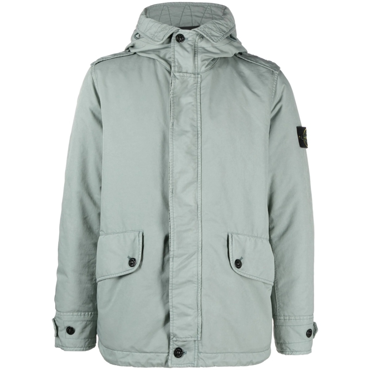 David TC Compass logo-patch jacket