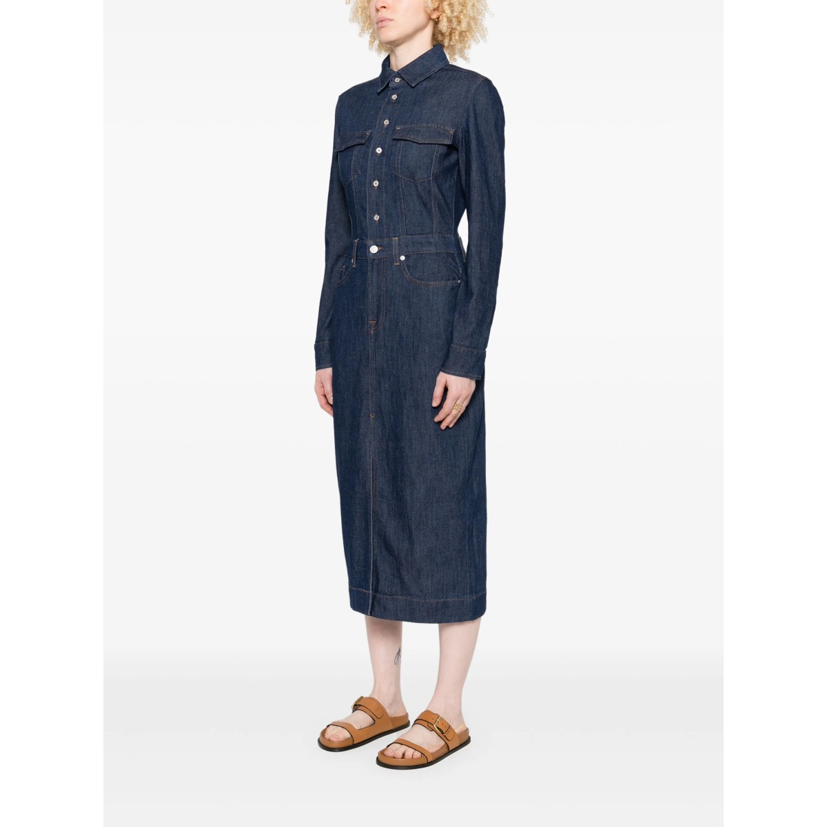 denim midi dress - Img 3