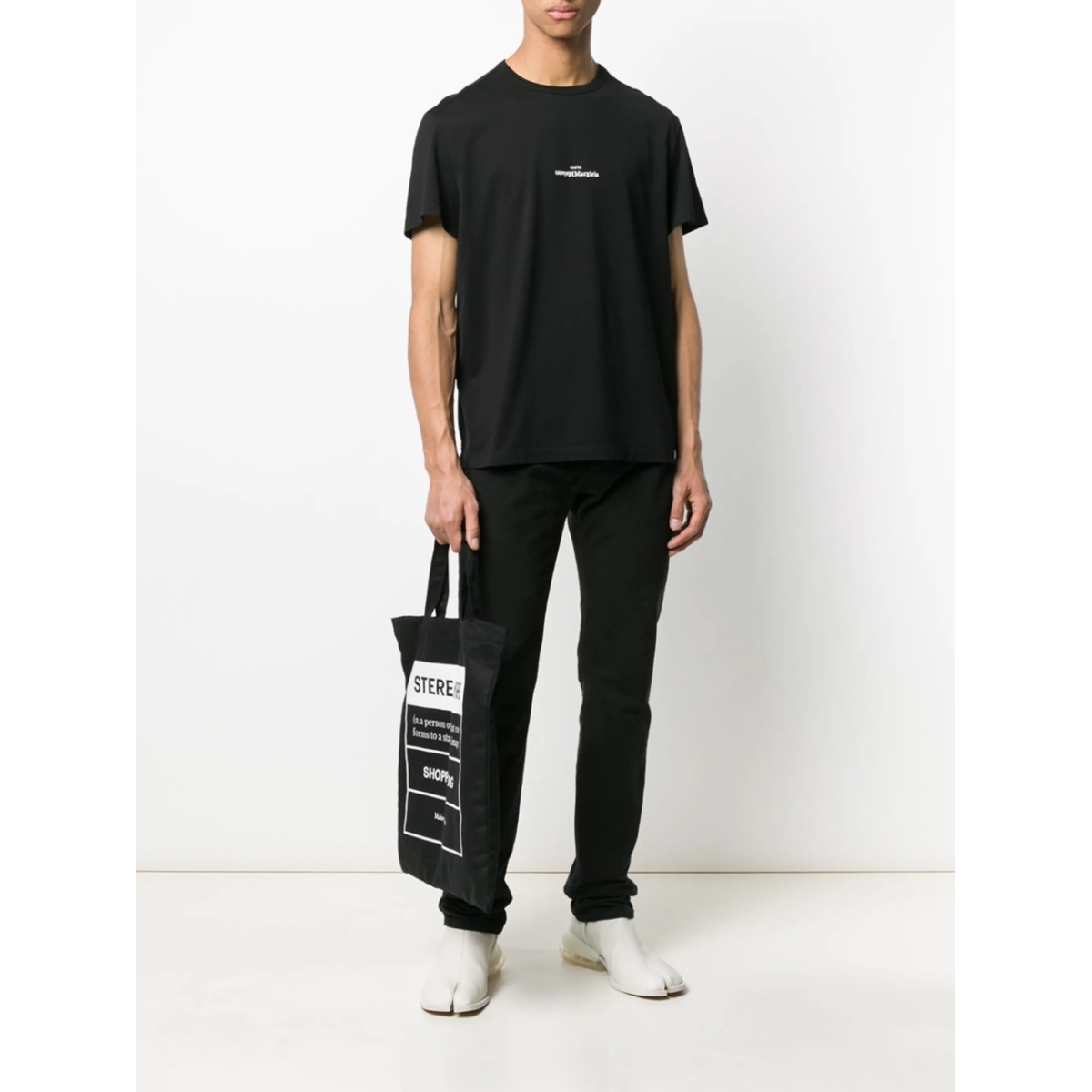 distorted-logo cotton T-shirt - Img 2