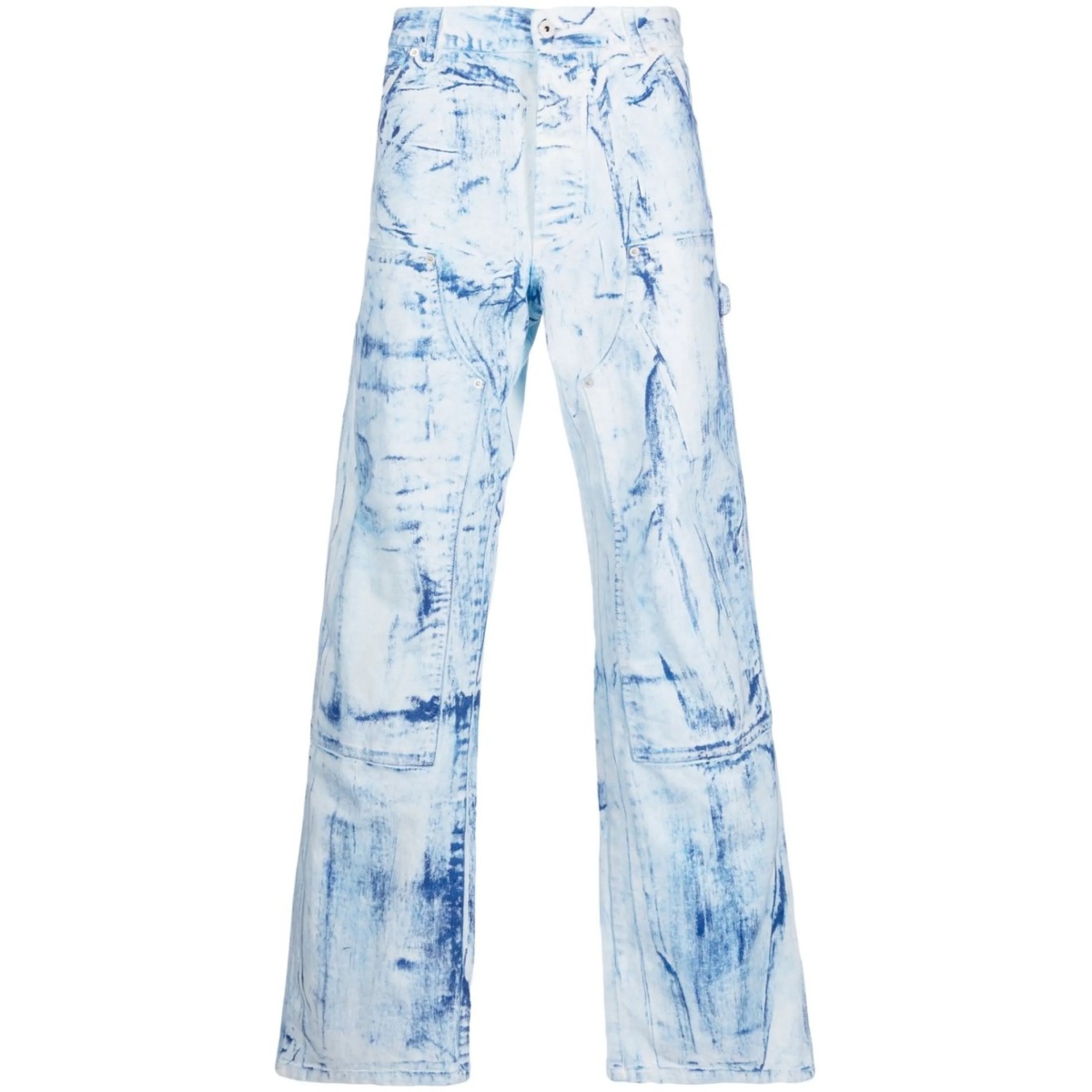 distressed-effect denim jeans