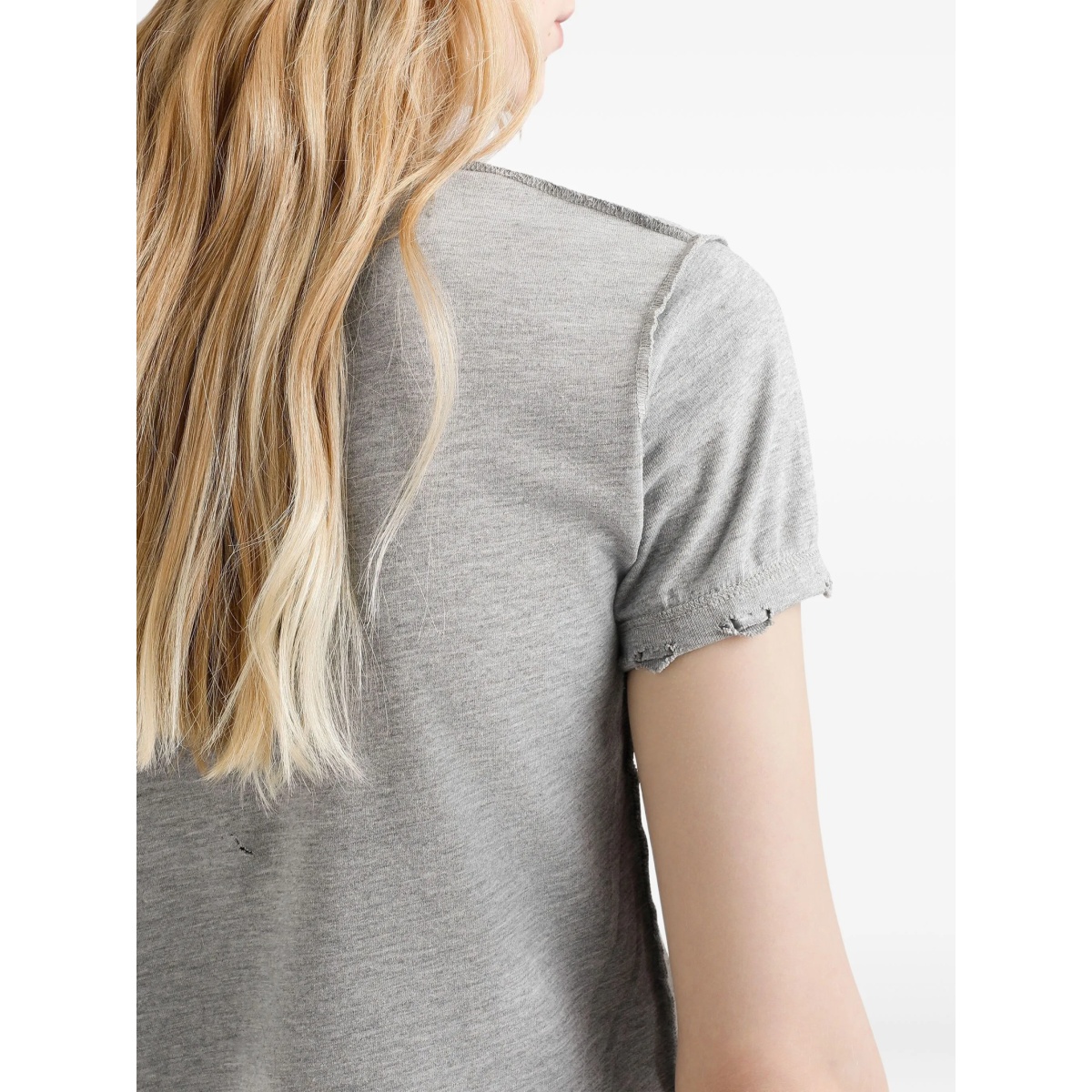 distressed slogan-print T-shirt - Img 4