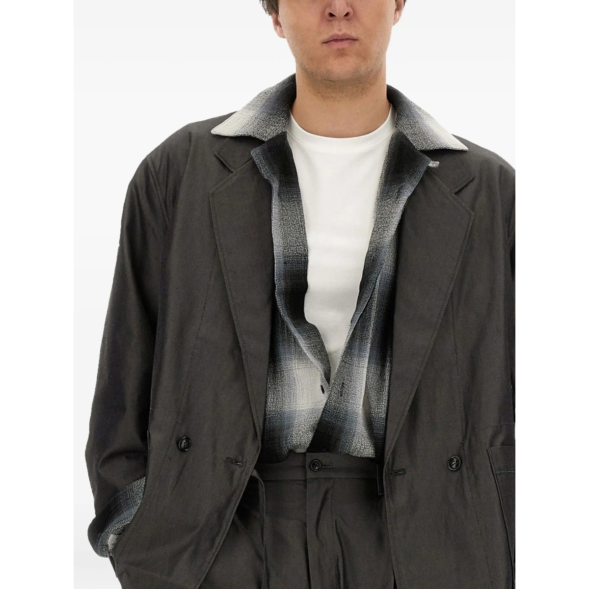 double-breasted cotton jacket - Img 4