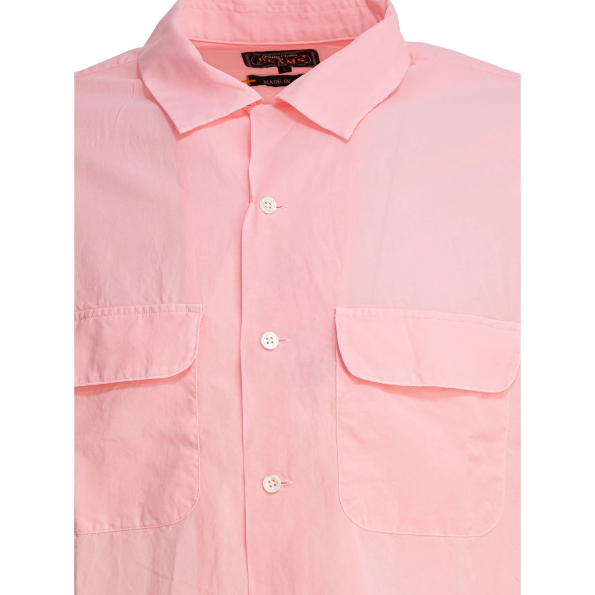 double-pocket cotton shirt - Img 2
