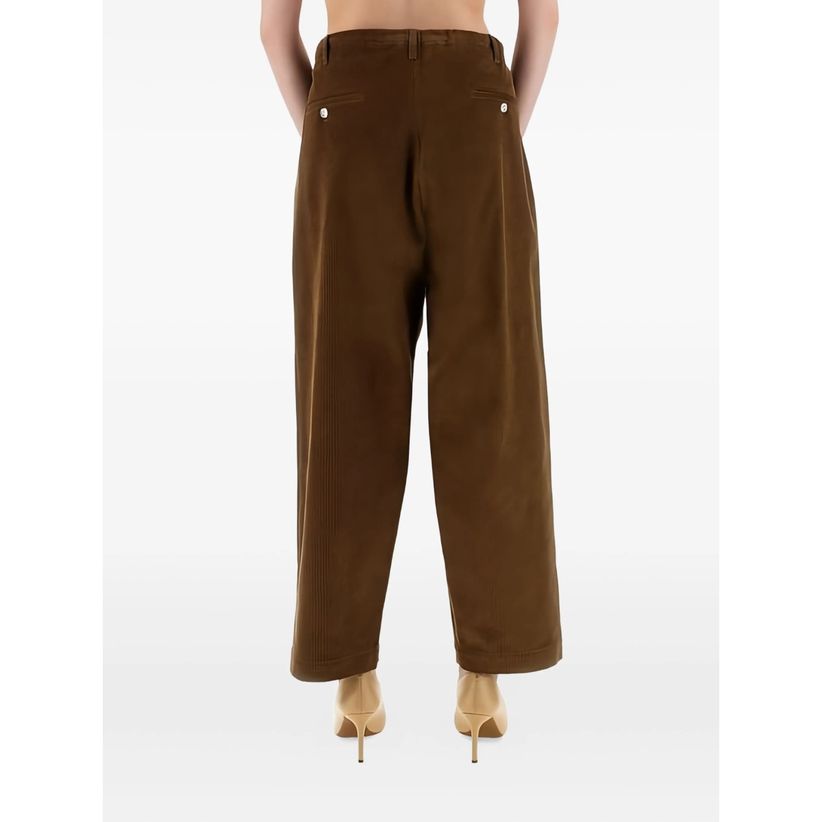 drawstring corduroy trousers - Img 4