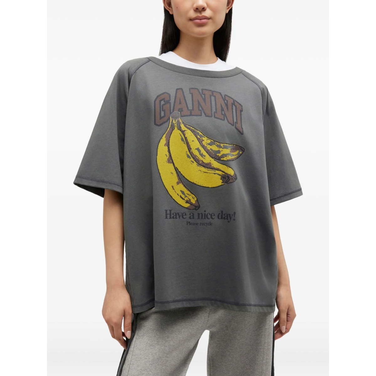 drawstring graphic T-shirt - Img 3