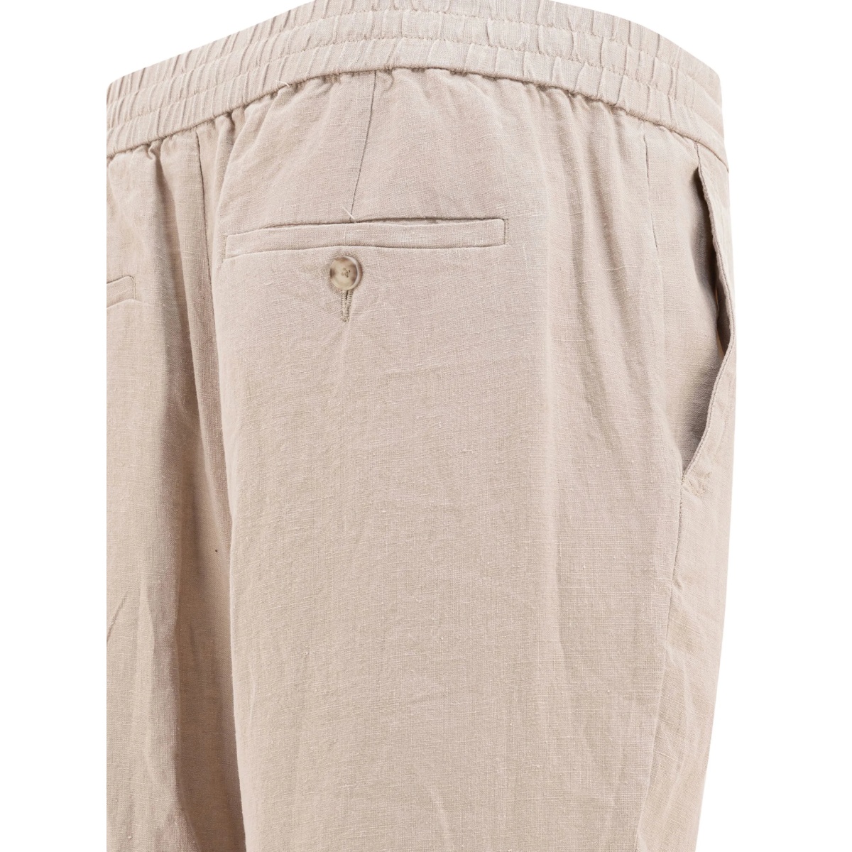 drawstring hemp trousers - Img 3