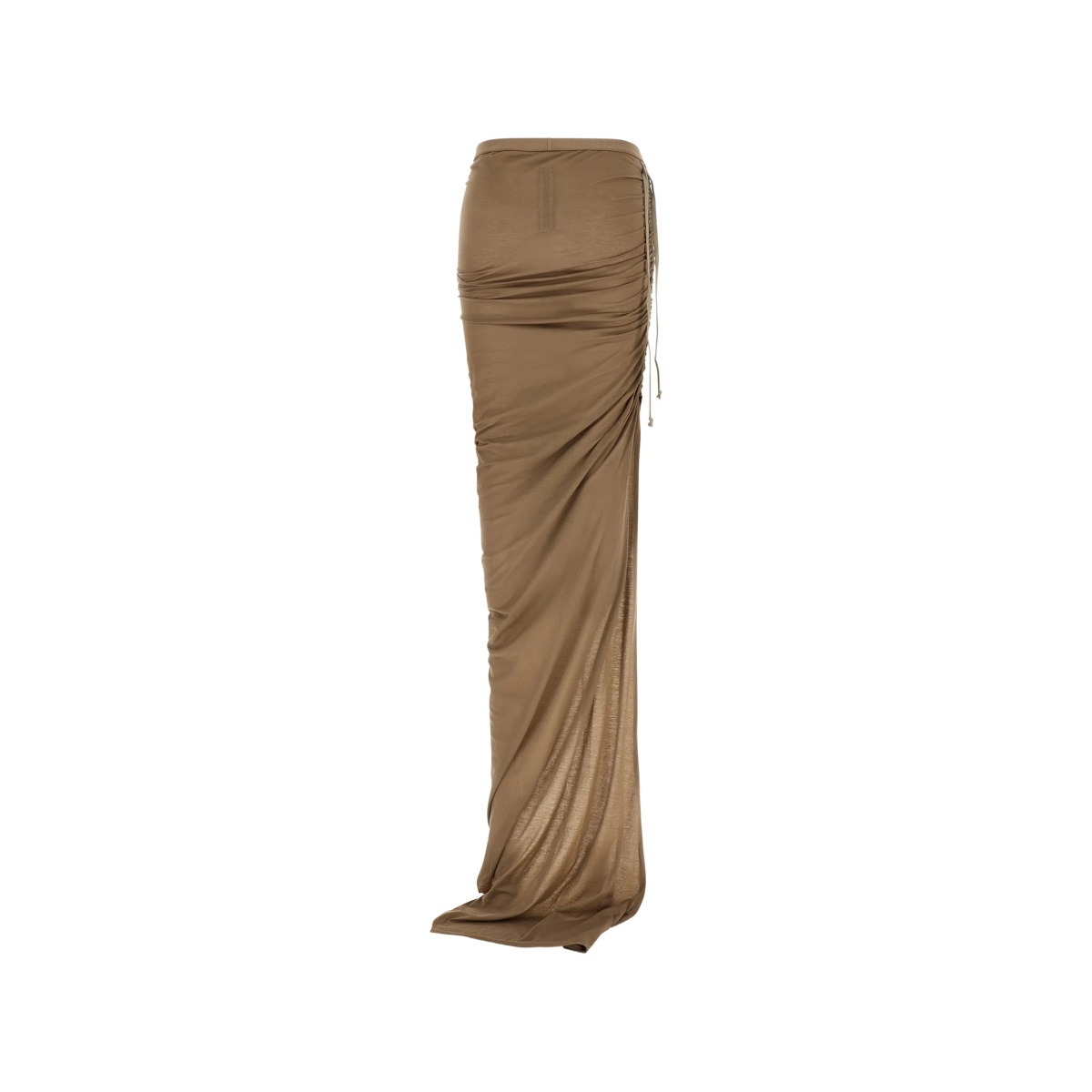 drawstring split asymmetric skirt - Img 2