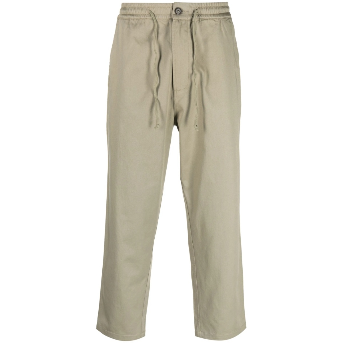 drawstring straight trousers
