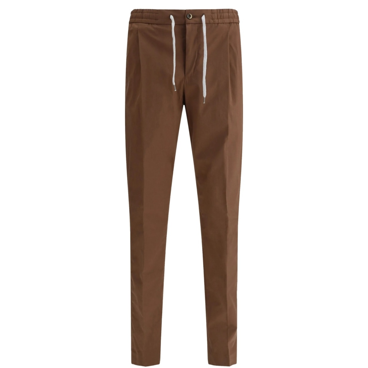 drawstring-waist chinos