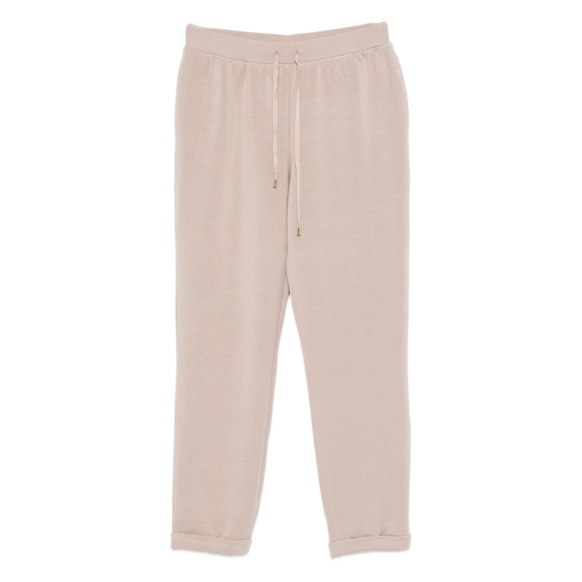 drawstring-waist cuffed trousers