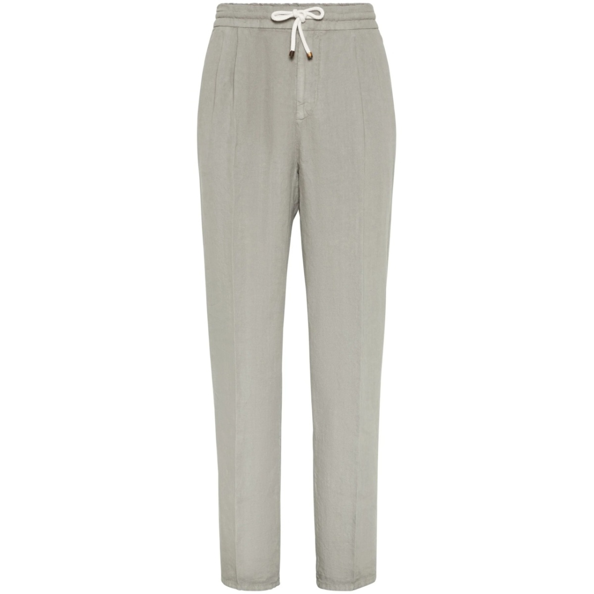 drawstring-waistband tapered trousers