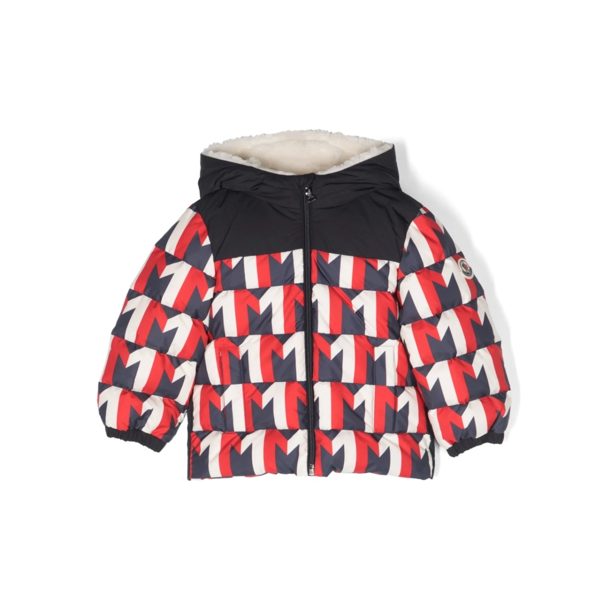 Eddie monogram-pattern padded coat