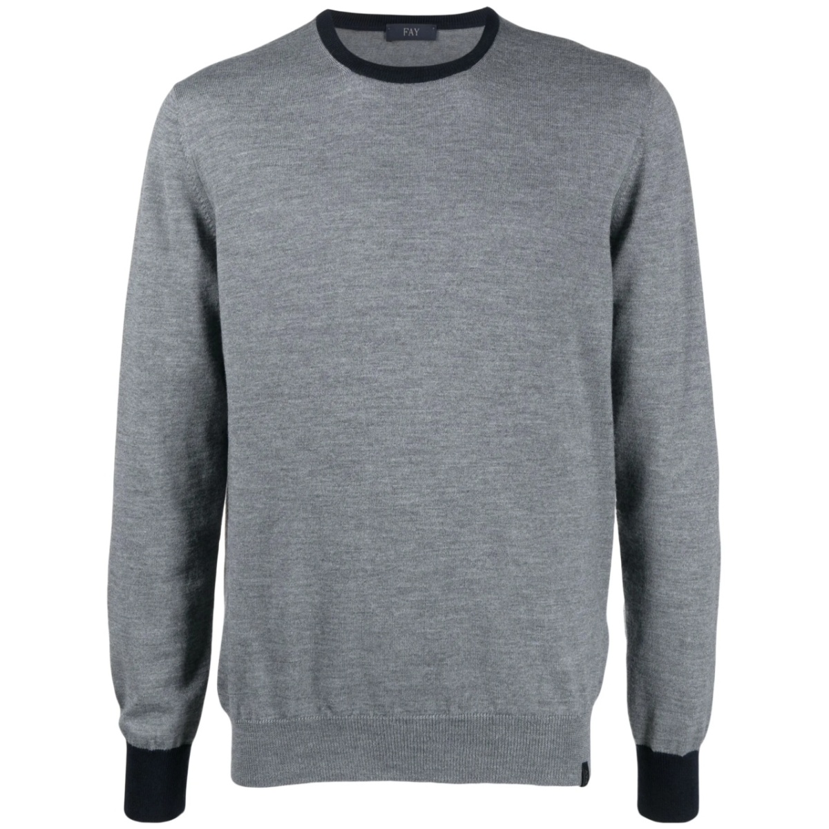 elbow-patch knitted jumper