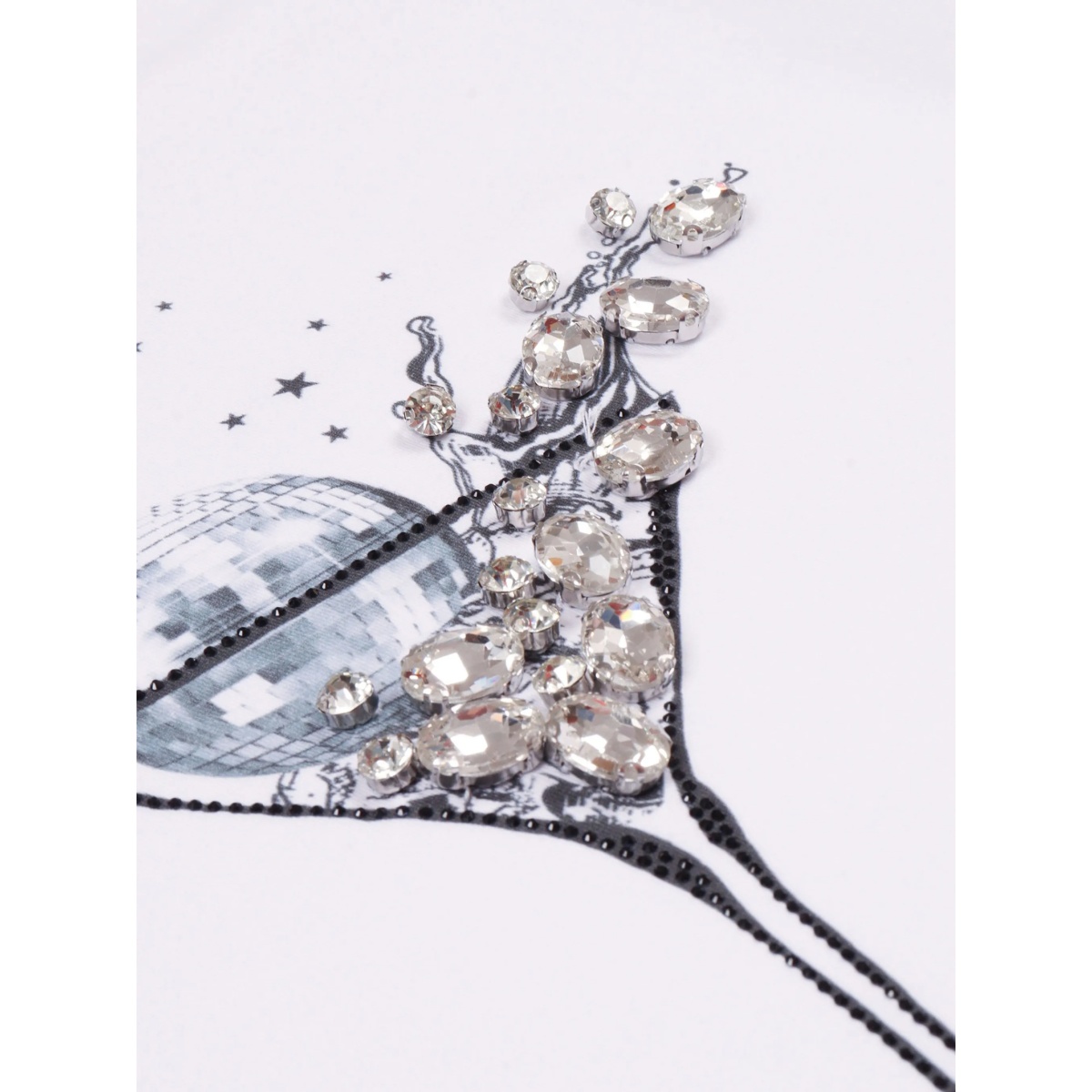 embellished printed T-shirt - Img 3