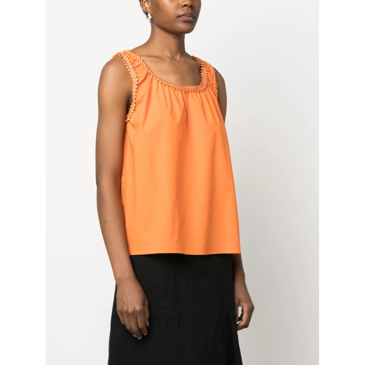 embellished-trim tank top - Img 3