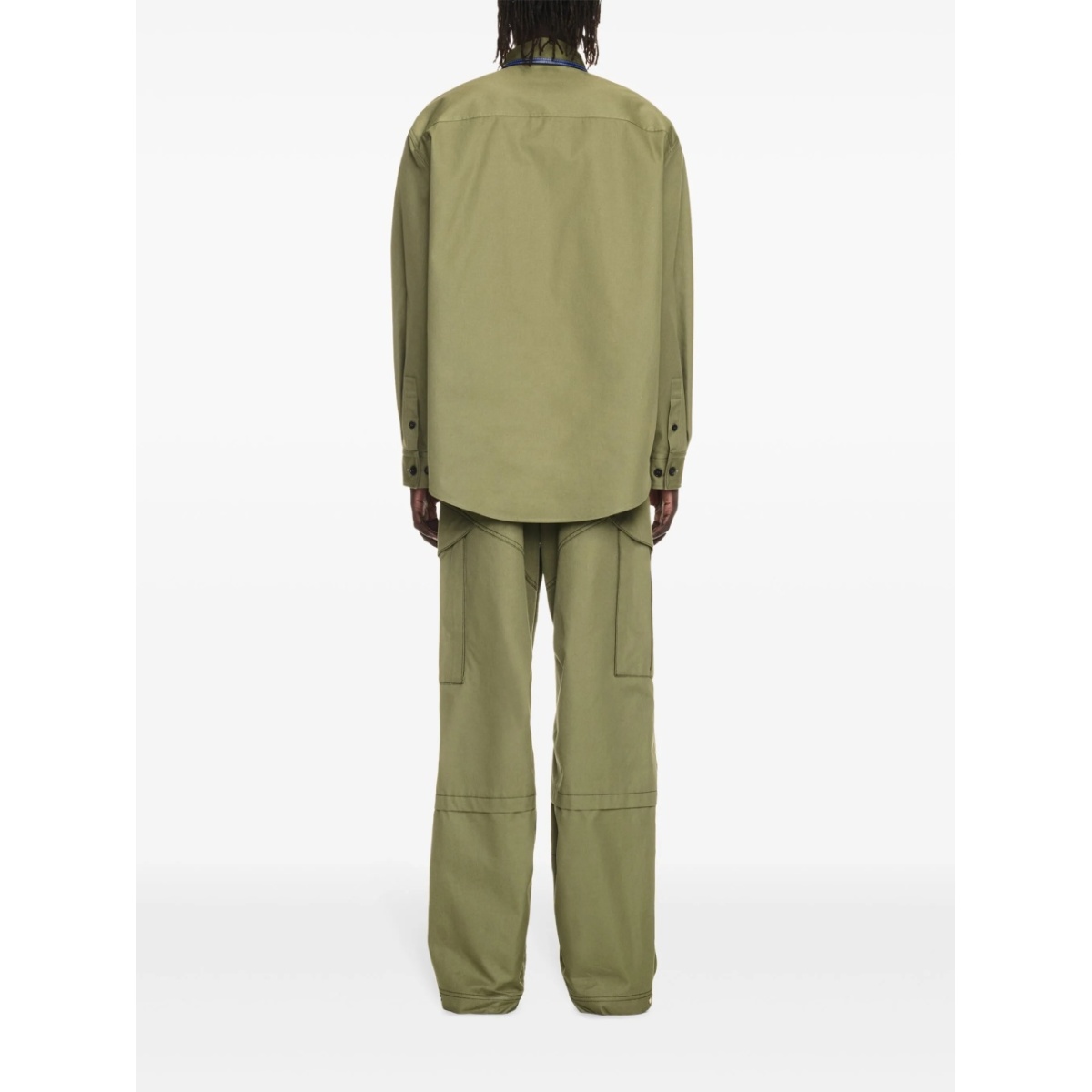 embroidered cargo straight trousers - Img 4