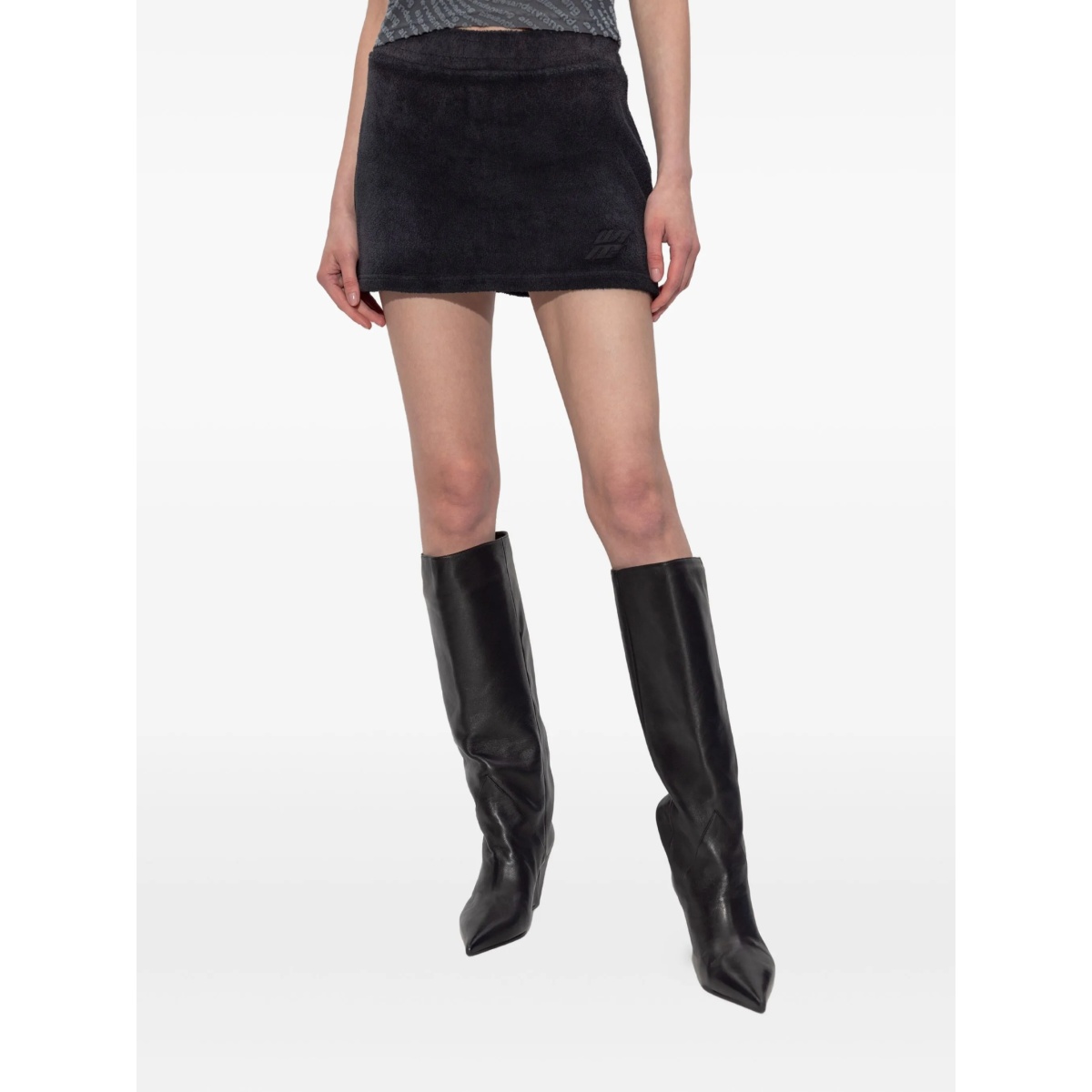 embroidered cotton mini skirt - Img 3