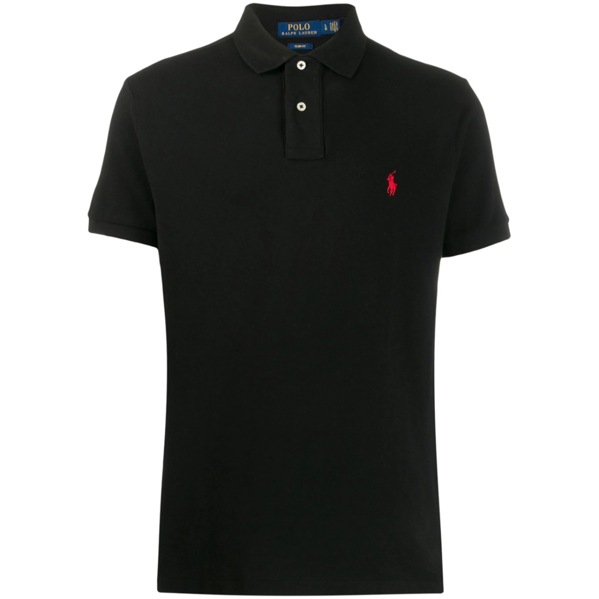 embroidered logo polo shirt