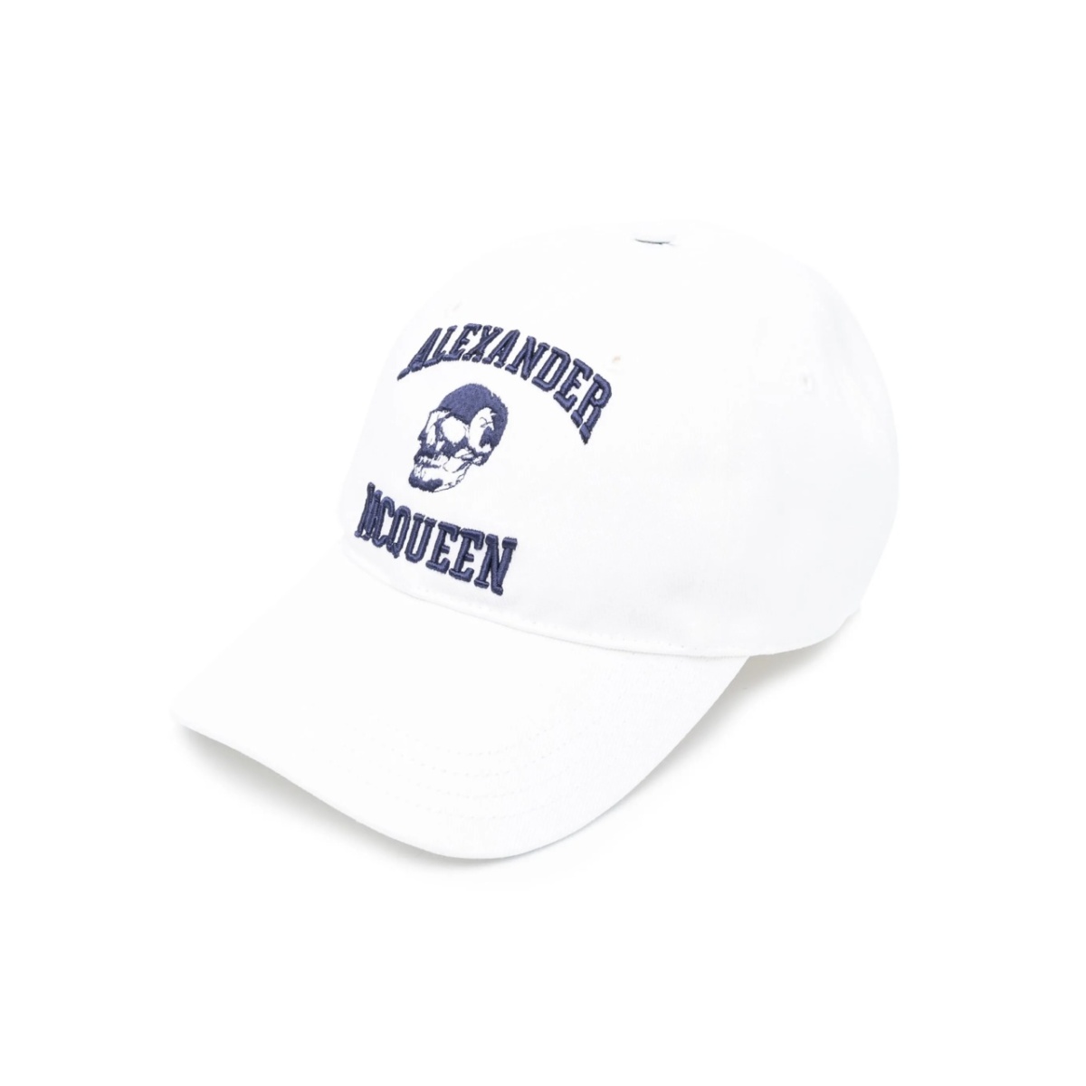 embroidered-motif cotton cap