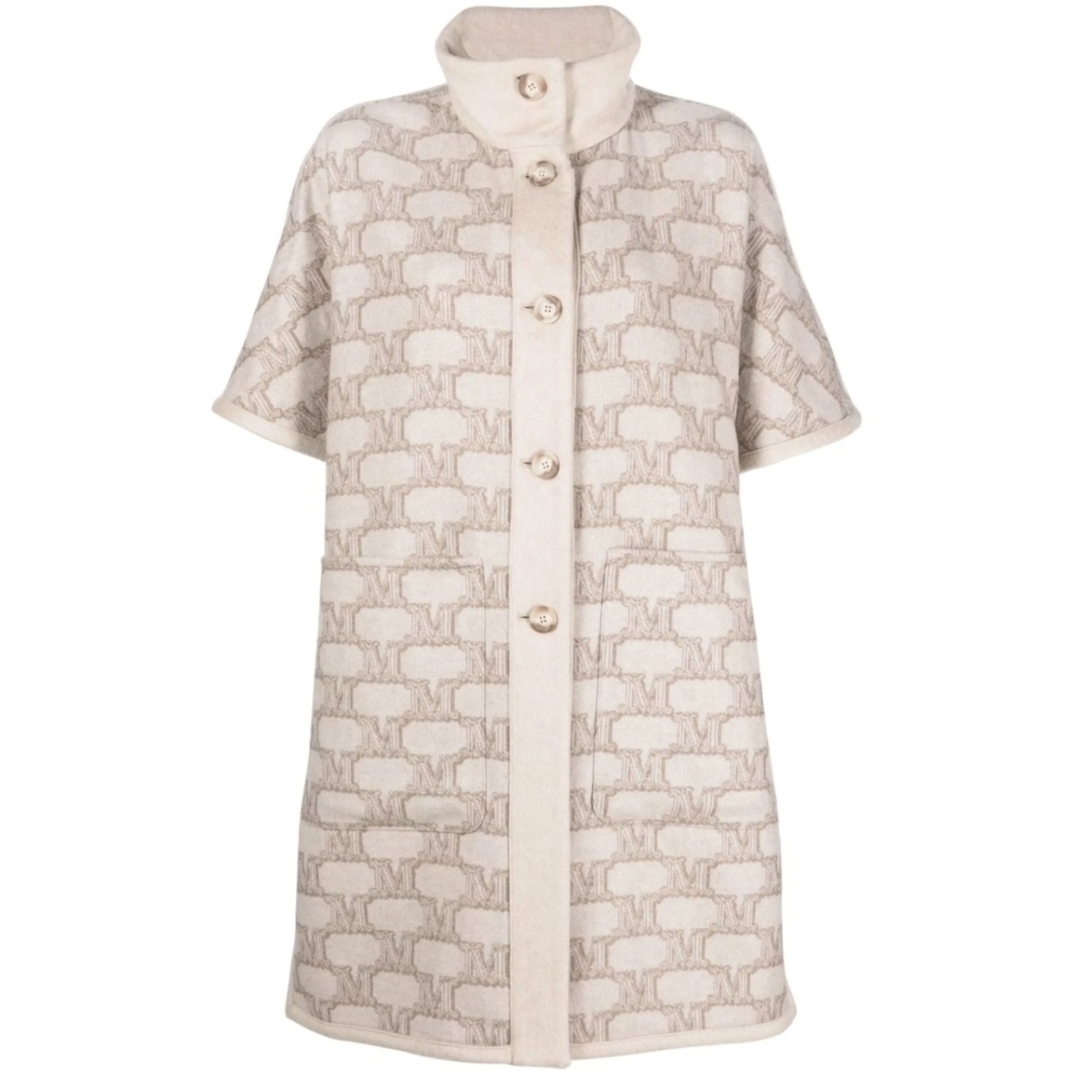 Enica reversible monogram-pattern coat