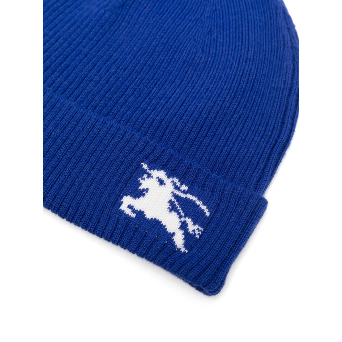 Equestrian Knight-motif knitted beanie - Img 2