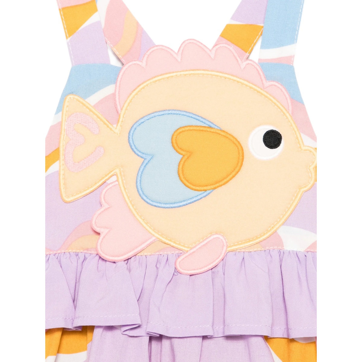 fish appliqué ruffled dress - Img 3