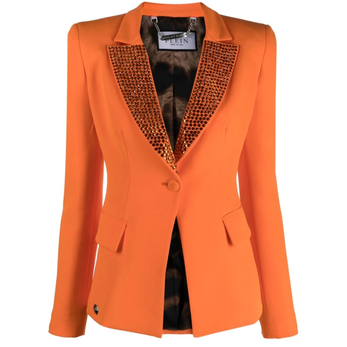 fitted single-breasted blazer
