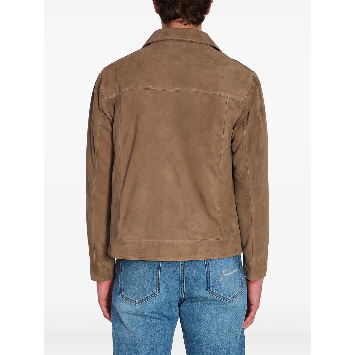 flap-pocket kale suede jacket - Img 5