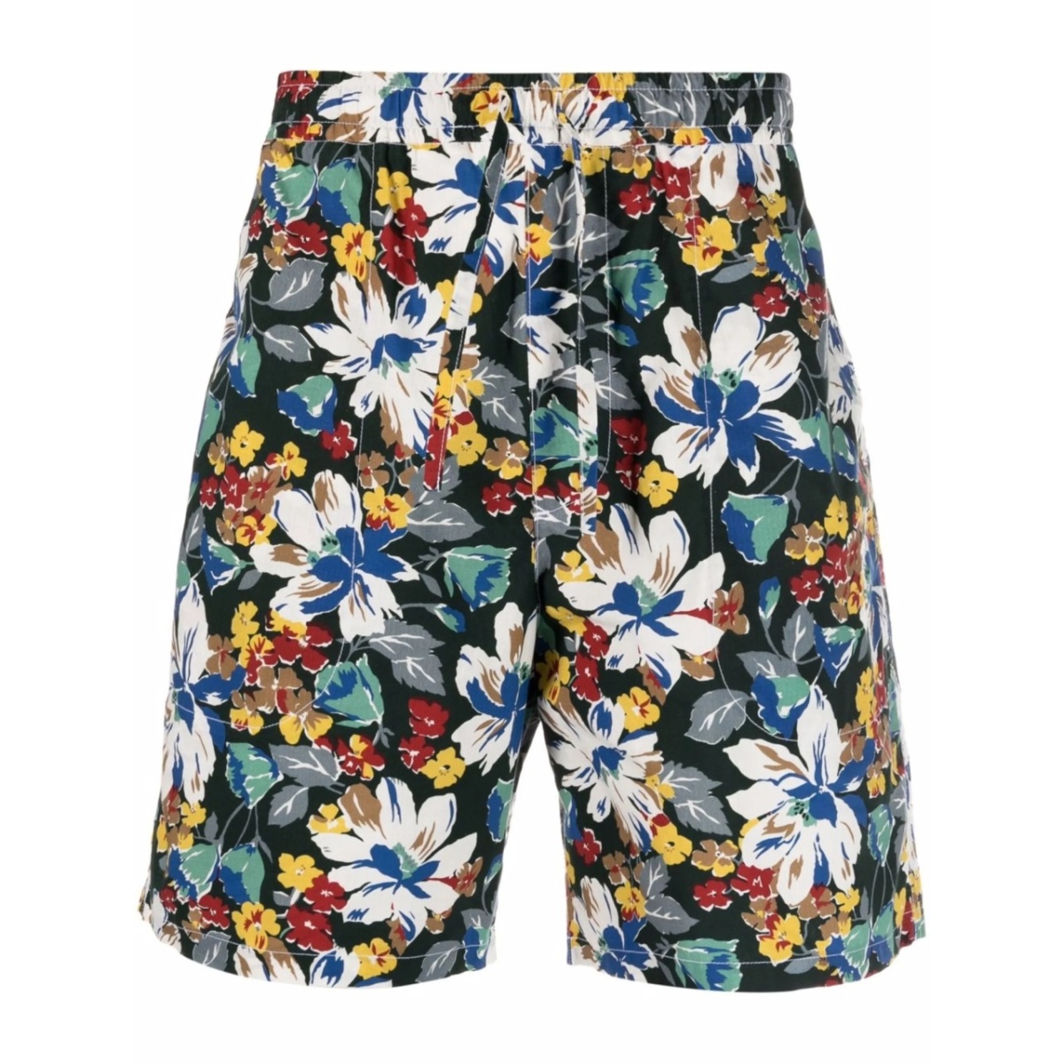 floral drawstring shorts