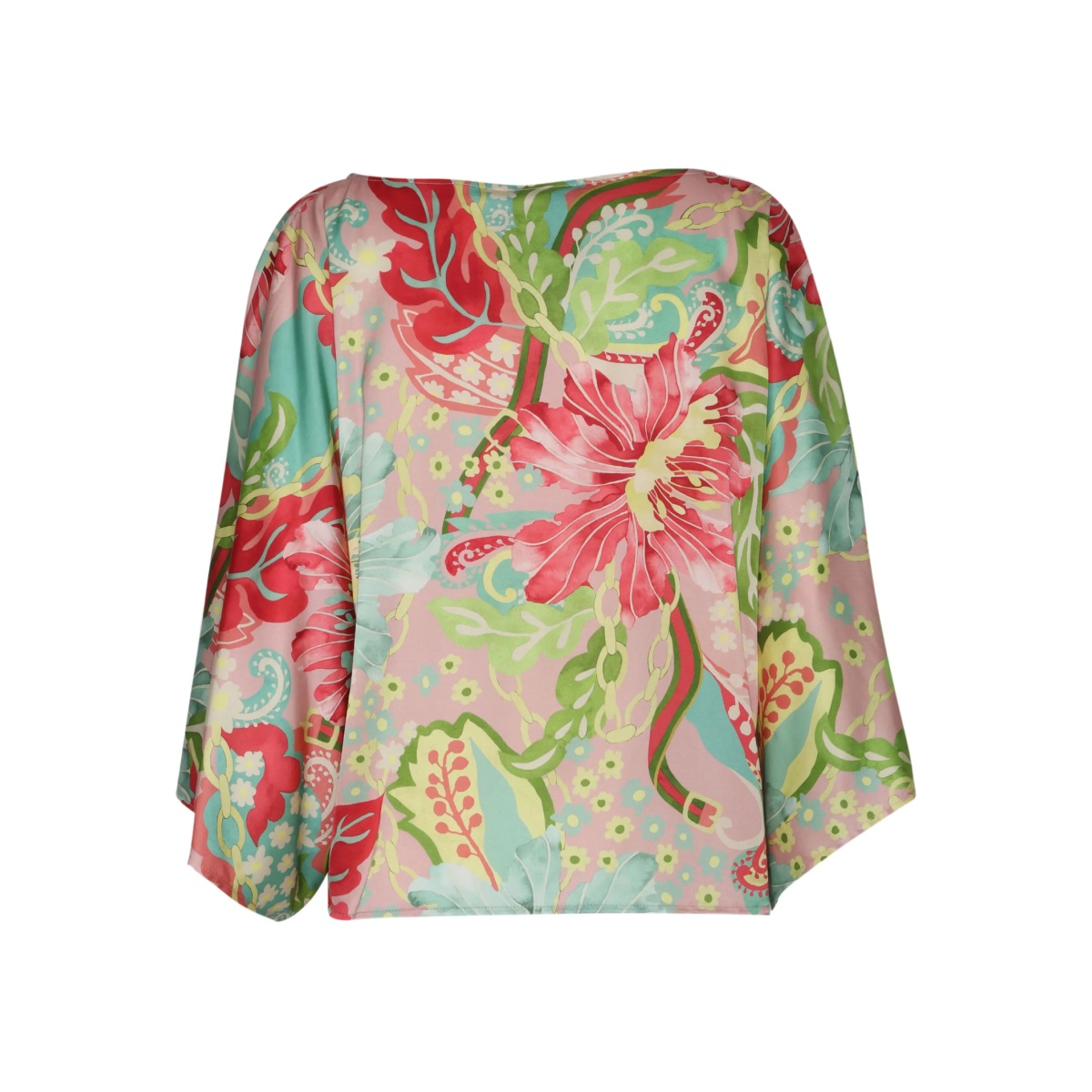 floral-print batwing top - Img 2