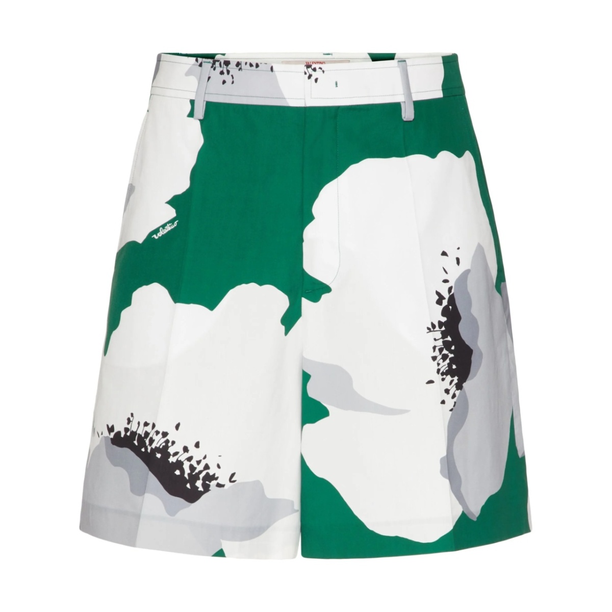Flower Portrait-print bermuda shorts