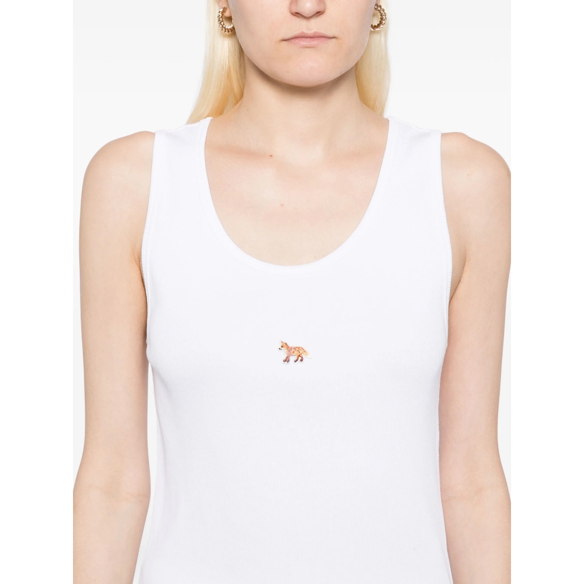 fox-embroidered tank top - Img 5