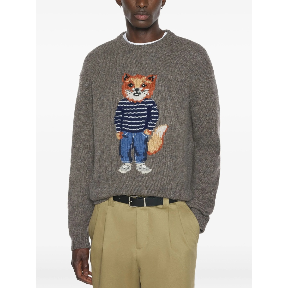 fox graphic crewneck sweater - Img 4