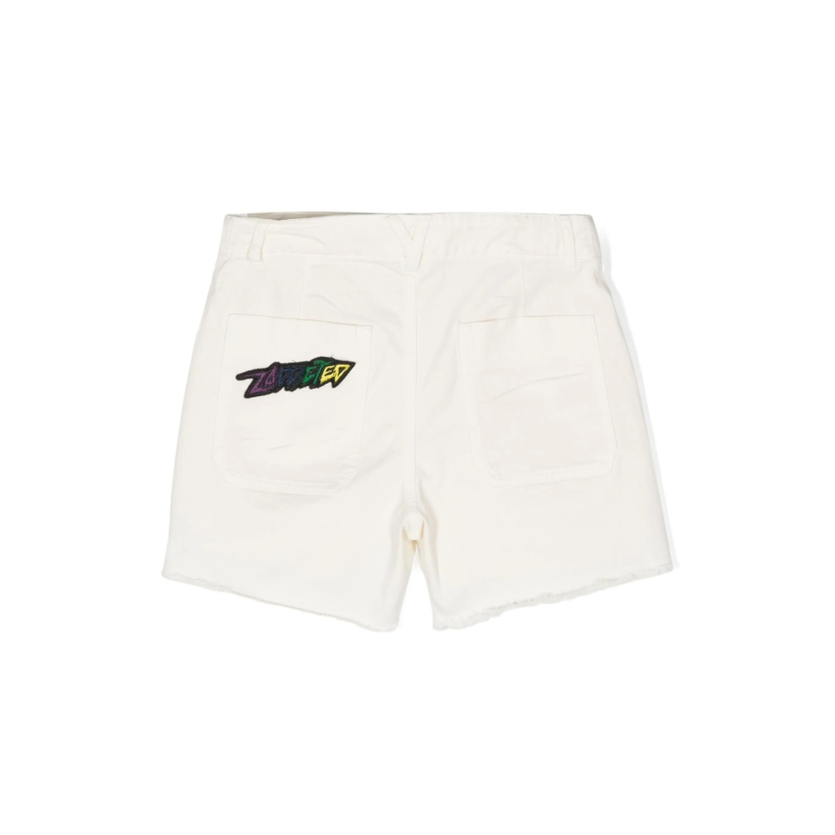 frayed denim shorts - Img 2