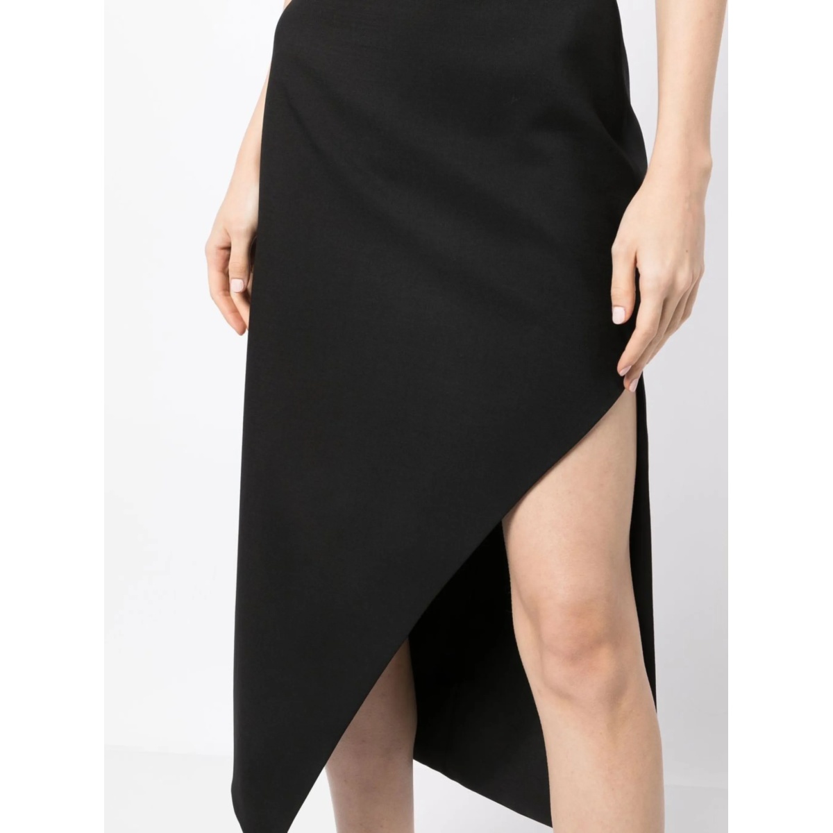front-slit knitted skirt - Img 5