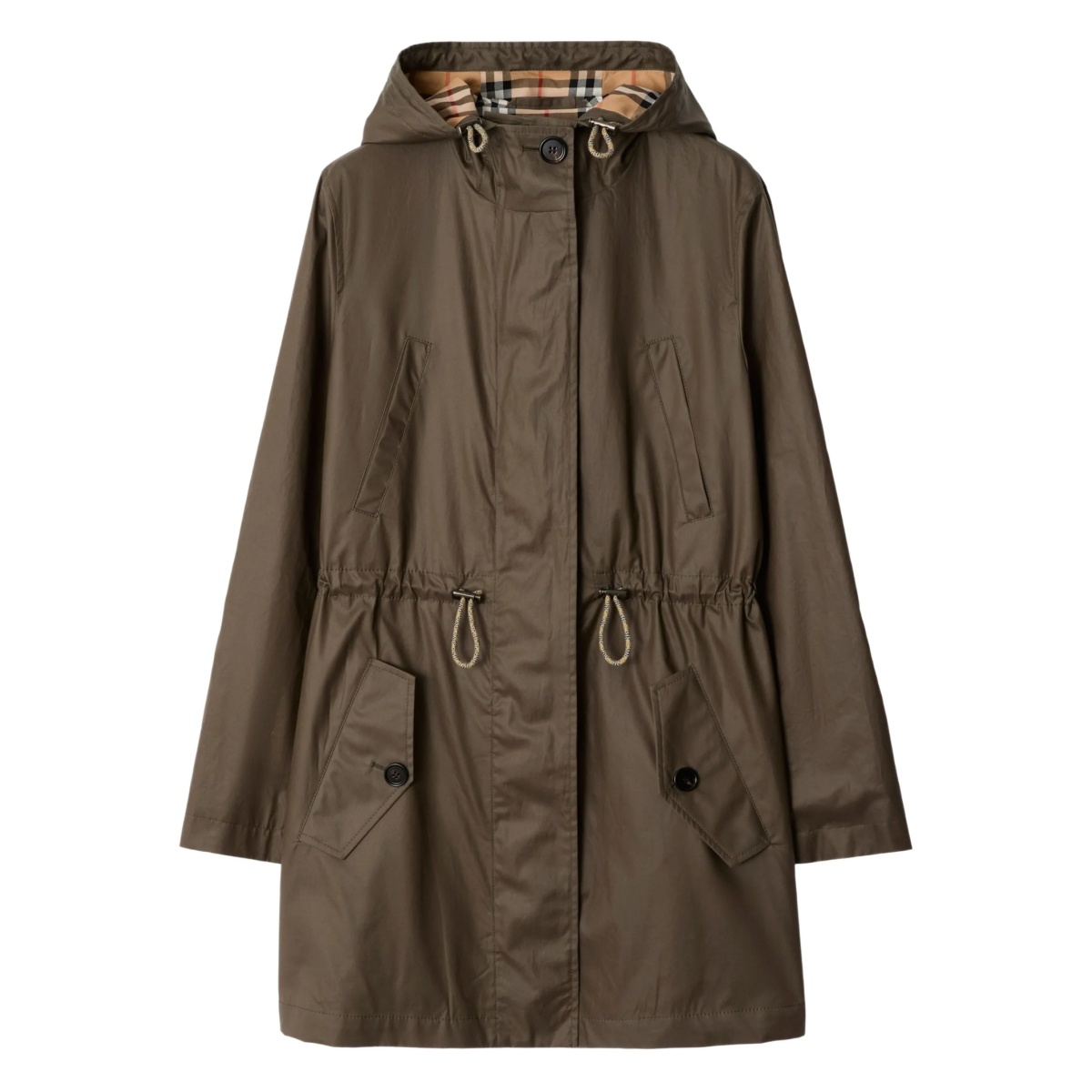gabardine parka coat